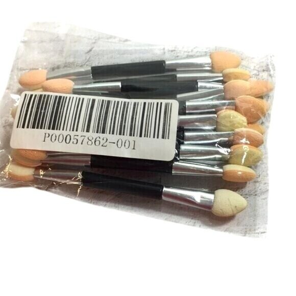Eyeshadow Brushes Double Sided 3 " Pack of 12 New - Picture 2 of 3